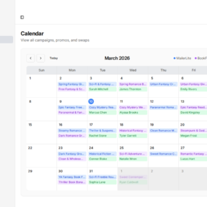 Campaign Compass calendar screen